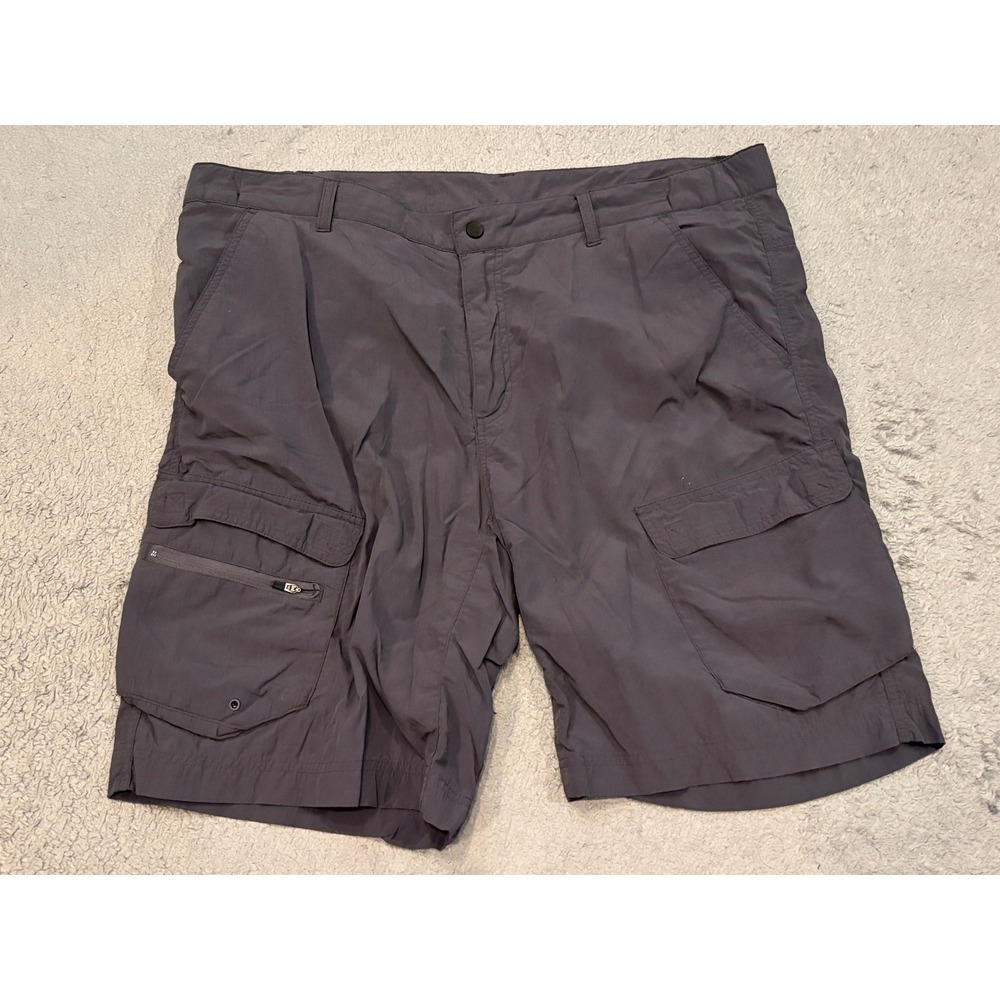 Koppen Mens Cargo Shorts Gray Hiking Outdoor Utility Pockets Size Large 39 Waist